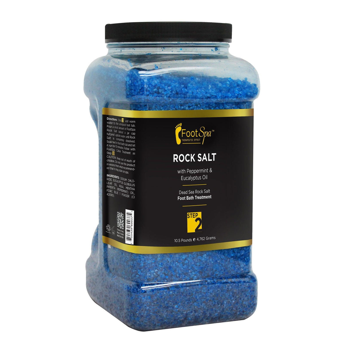 FOOT SPA - Bath Rock Salt with Eucalyptus & Peppermint Oil – Relax, Refresh & Rejuvenate Available in a Variety of Flavors and Sizes