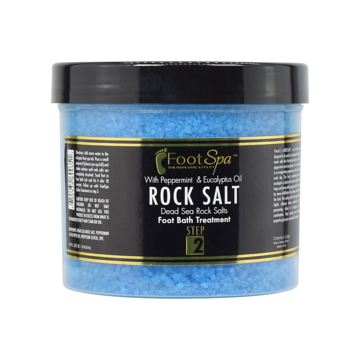FOOT SPA - Bath Rock Salt with Eucalyptus & Peppermint Oil – Relax, Refresh & Rejuvenate Available in a Variety of Flavors and Sizes