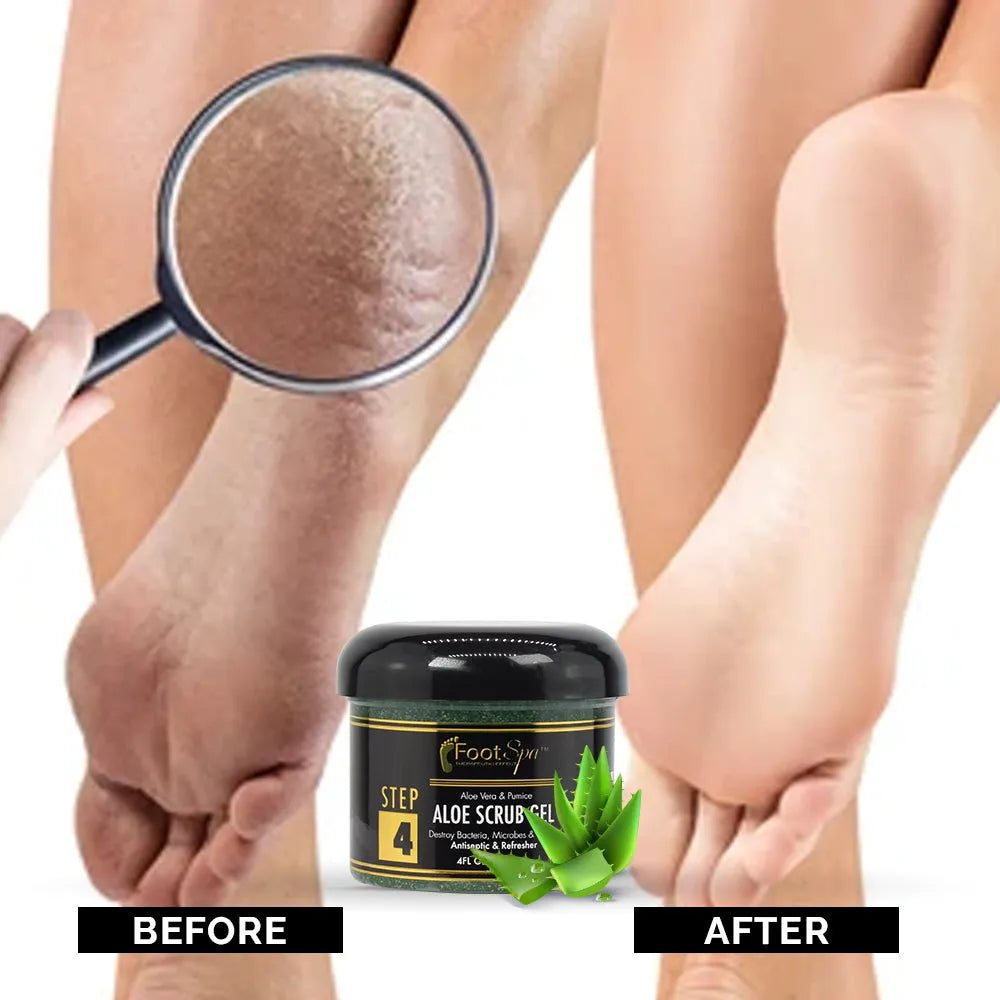 Foot Spa Exfoliating Scrub Gel – Bulk Refill Gallon for Manicure, Pedicure &amp; Body – Infused with Aloe Vera &amp; Salicylic Acid – Professional Exfoliator for Smooth, Polished &amp; Hydrated Skin