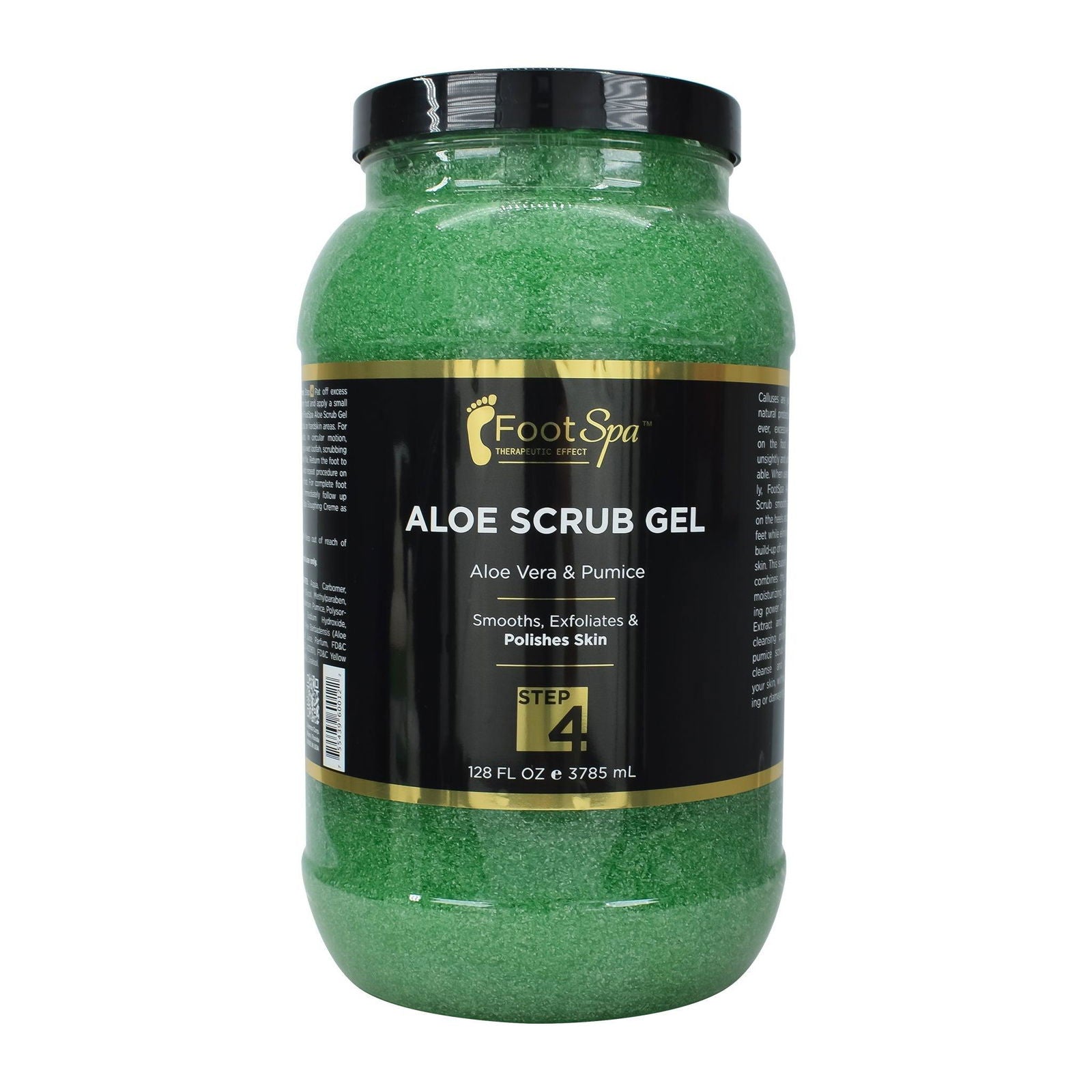 FOOT SPA - Exfoliating Scrub Gel with Aloe Vera &amp; Salicylic Acid - Polishes, Smooths &amp; Moisturizes Skin - 16 Oz - Beauty Market Online