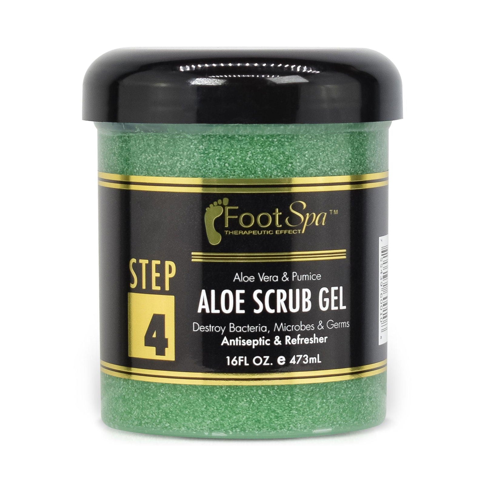 FOOT SPA - Exfoliating Scrub Gel with Aloe Vera &amp; Salicylic Acid - Polishes, Smooths &amp; Moisturizes Skin - 16 Oz - Beauty Market Online