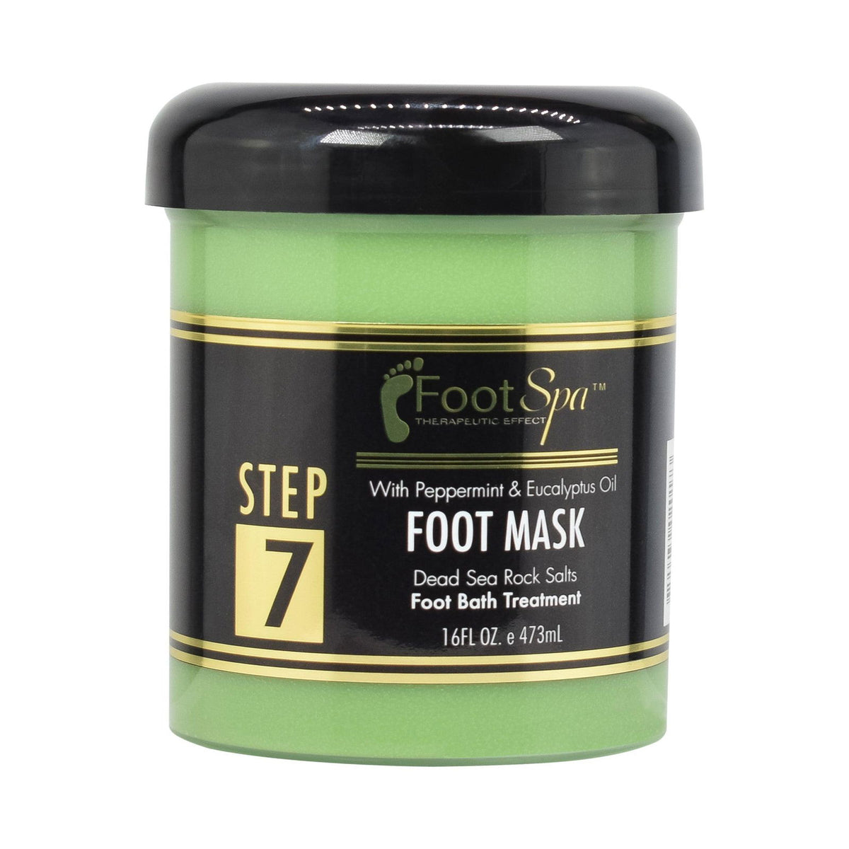 Foot Spa Cream Mask – 128oz Bulk Refill Gallon with Peppermint & Eucalyptus Oil – Hydrating Pedicure & Massage Treatment for Tired Feet & Body – Infused with Hyaluronic Acid, Amino Acids & Panthenol