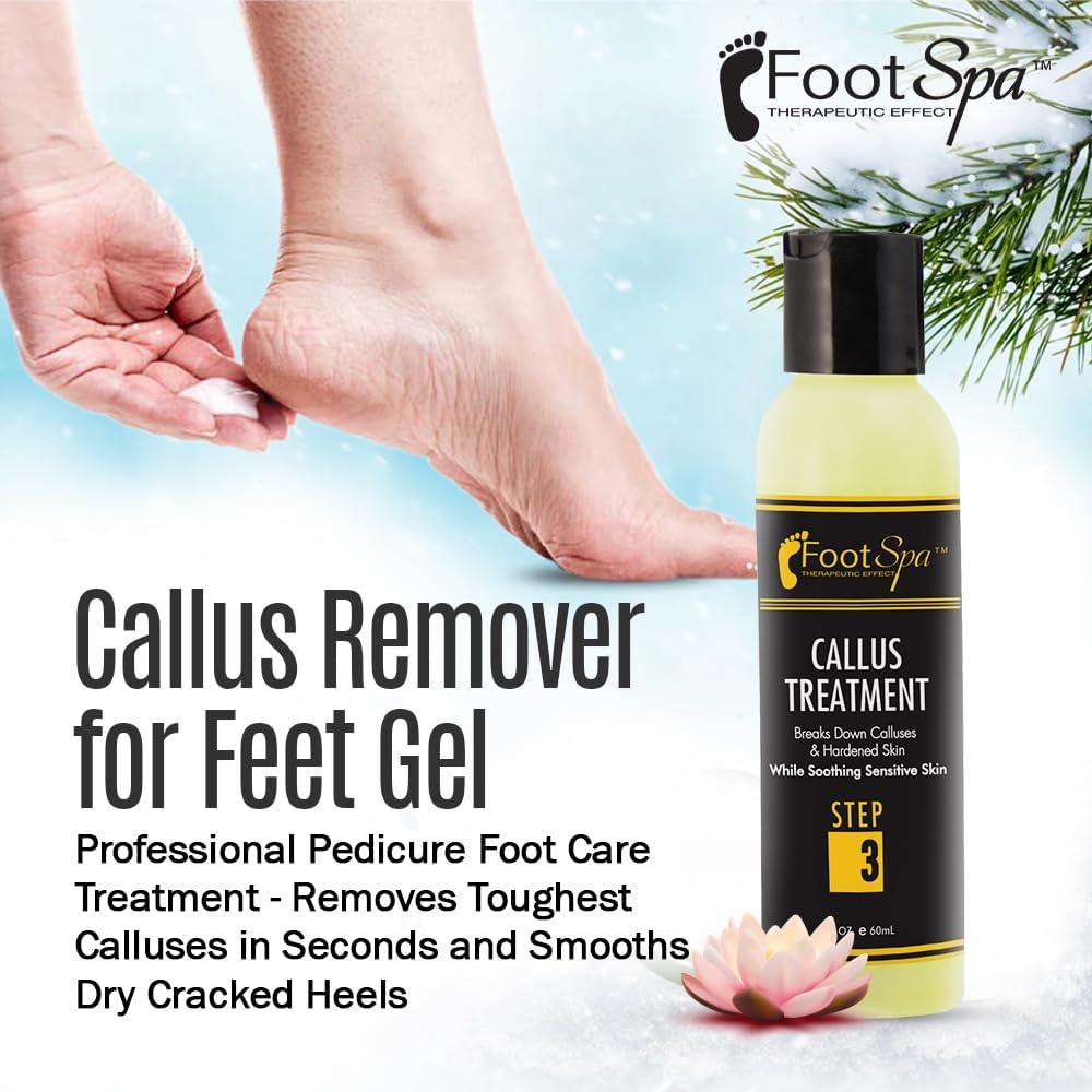 Foot SPA - Callus Remover Gel, 2 Oz - Professional Pedicure Care, Instantly Smooths Dry Cracked Heels & Removes Calluses - Beauty Market Online