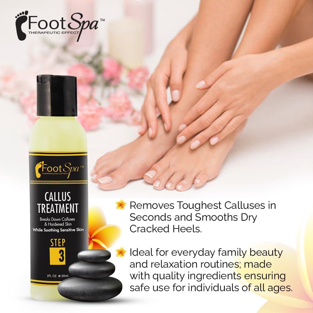 Foot SPA - Callus Remover Gel, 2 Oz - Professional Pedicure Care, Instantly Smooths Dry Cracked Heels & Removes Calluses - Beauty Market Online