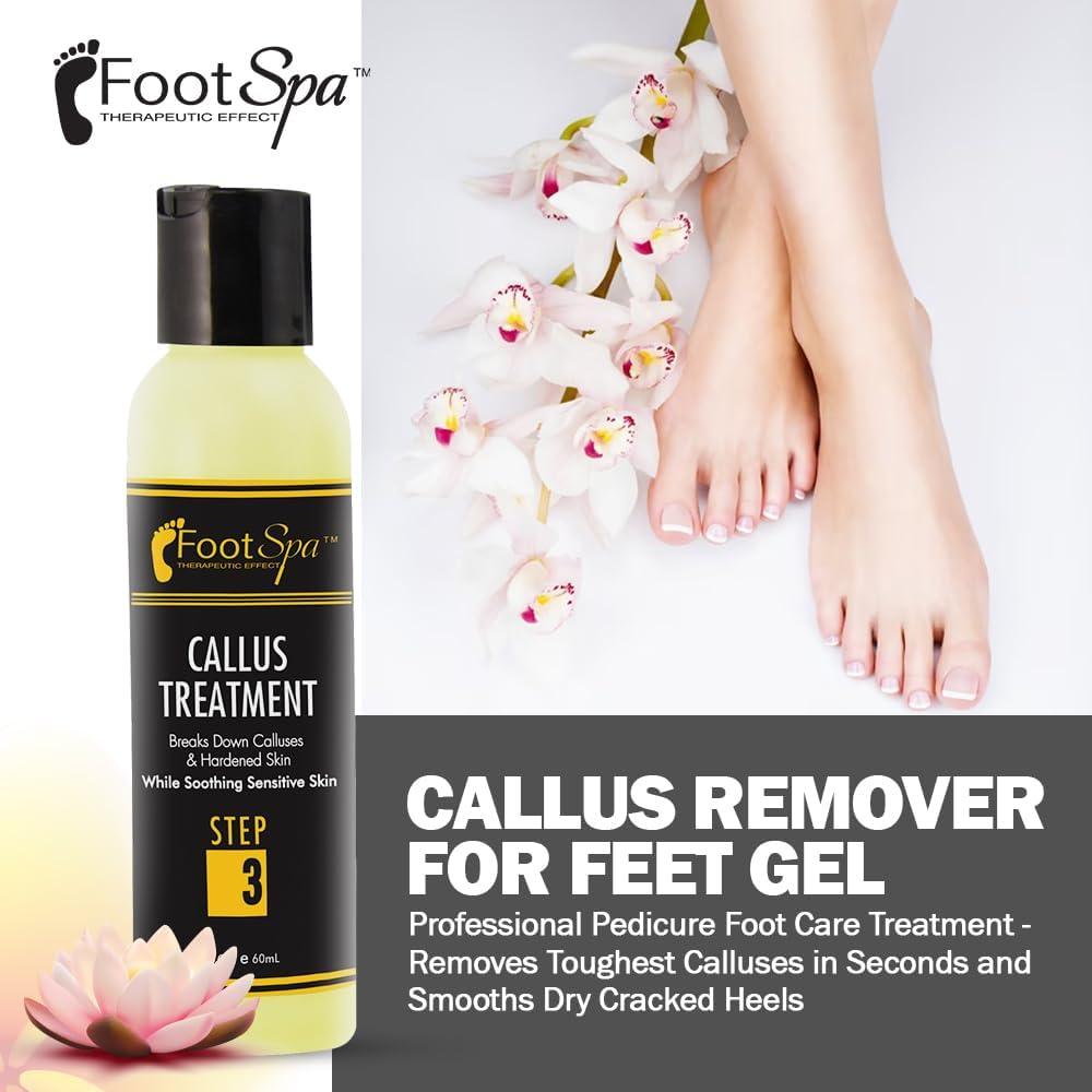 Foot SPA - Callus Remover Gel, 2 Oz - Professional Pedicure Care, Instantly Smooths Dry Cracked Heels & Removes Calluses - Beauty Market Online