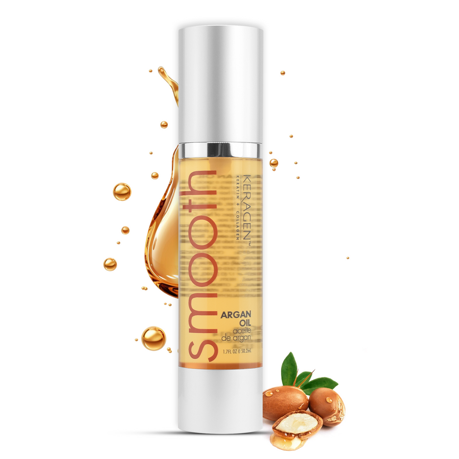 KERAGEN Nourishing Argan Oil Hair Serum for Dry & Damaged Hair