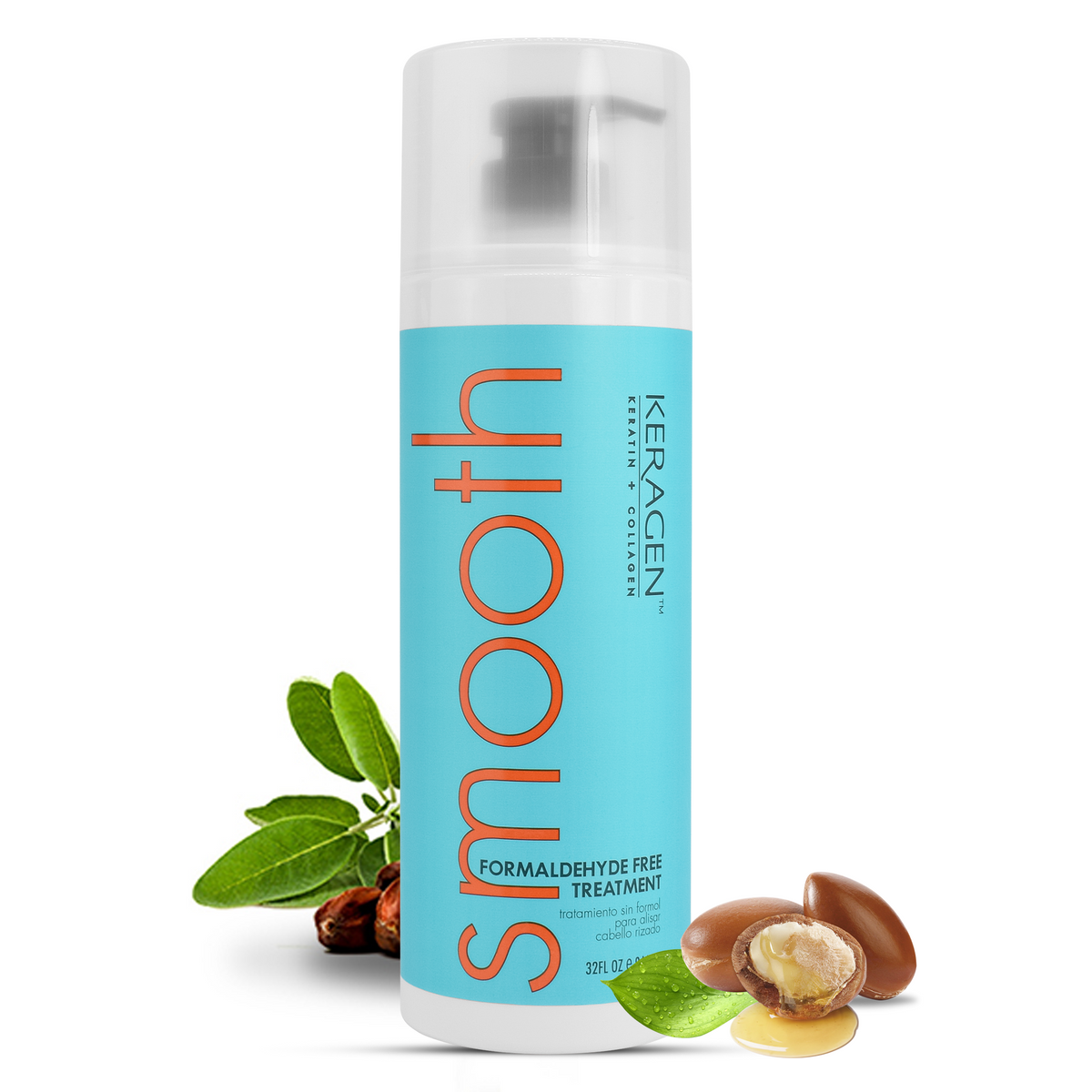 KERAGEN Brazilian Keratin Smoothing Treatment Formaldehyde-Free Blowout Straightening System