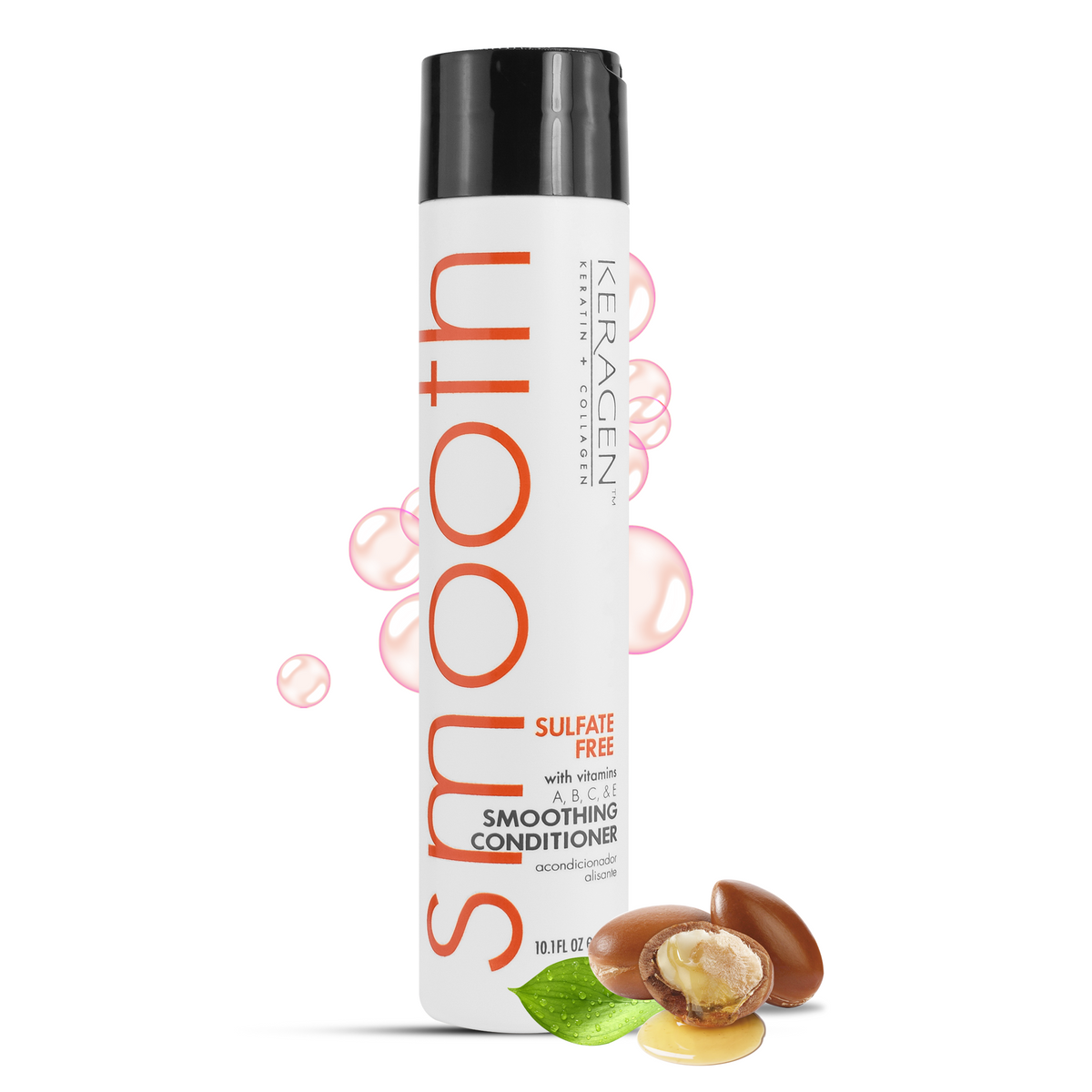 KERAGEN Smoothing Shampoo & Conditioner - Keratin & Collagen Infused Frizz Control System