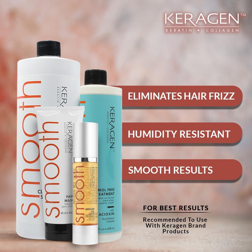 KERAGEN - Brazilian Keratin Hair Treatmen Kit, Formaldehyde-Free Smoothing Treatment for All Hair Types - Beauty Market Online