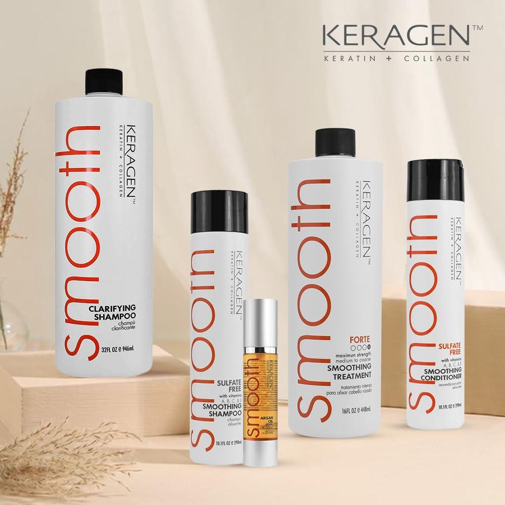 KERAGEN - Brazilian Keratin Smoothing Kit for Dry Damaged Hair, Eliminates Frizz & Curls - Beauty Market Online