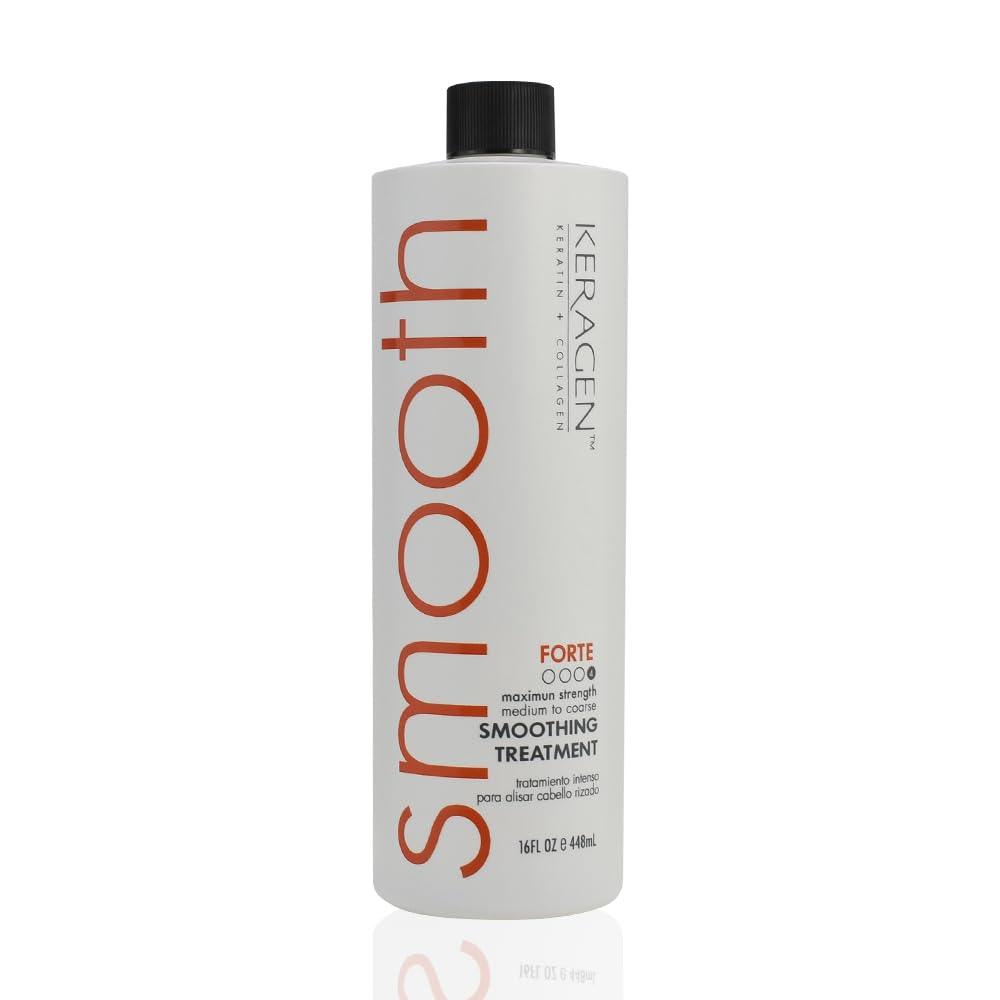 KERAGEN - Brazilian Keratin Smoothing Treatment, Forte Treatment Frizz Control &amp; Shine for Fine to Coarse Hair, Long-Lasting Results - Beauty Market Online