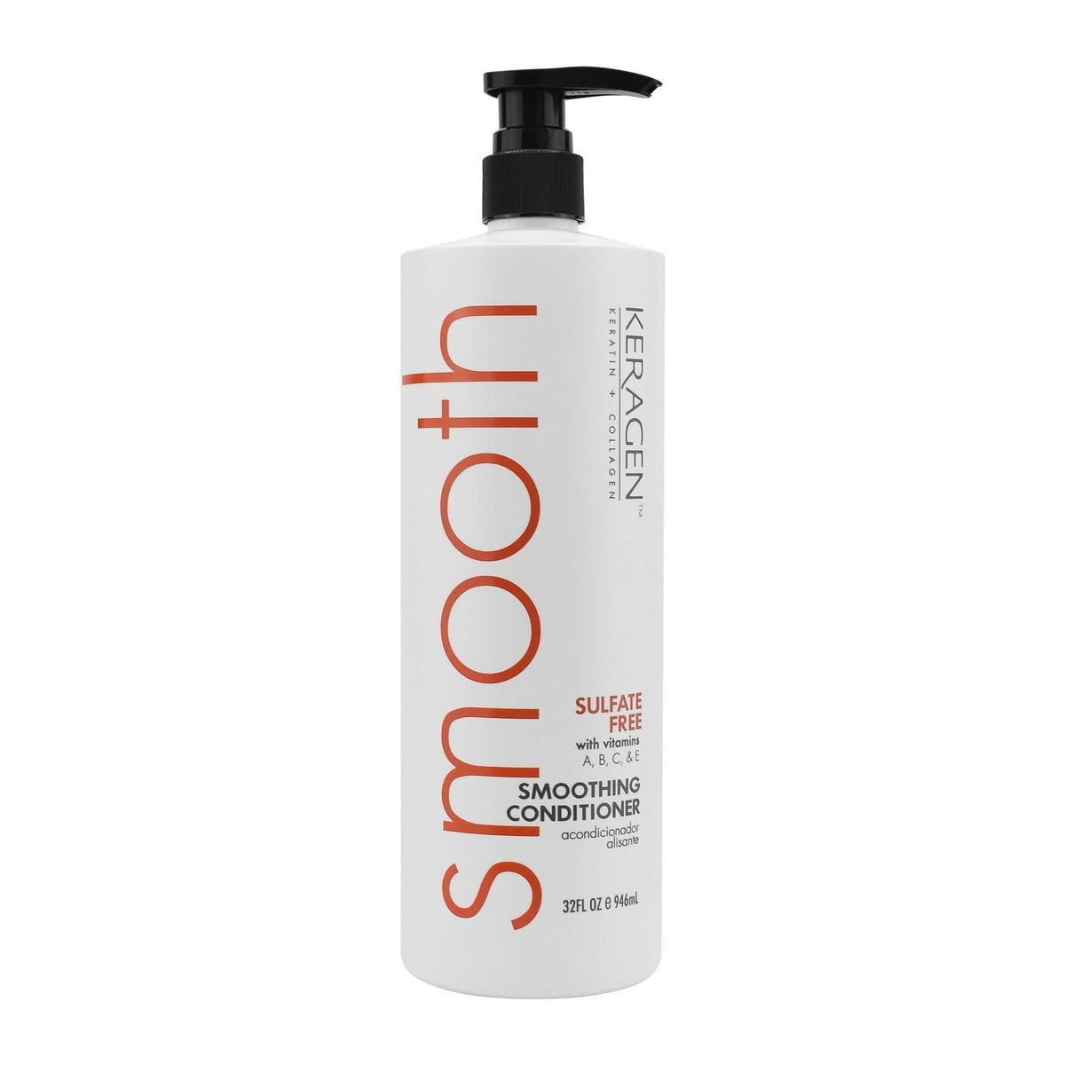 KERAGEN Smoothing Shampoo & Conditioner - Keratin & Collagen Infused Frizz Control System