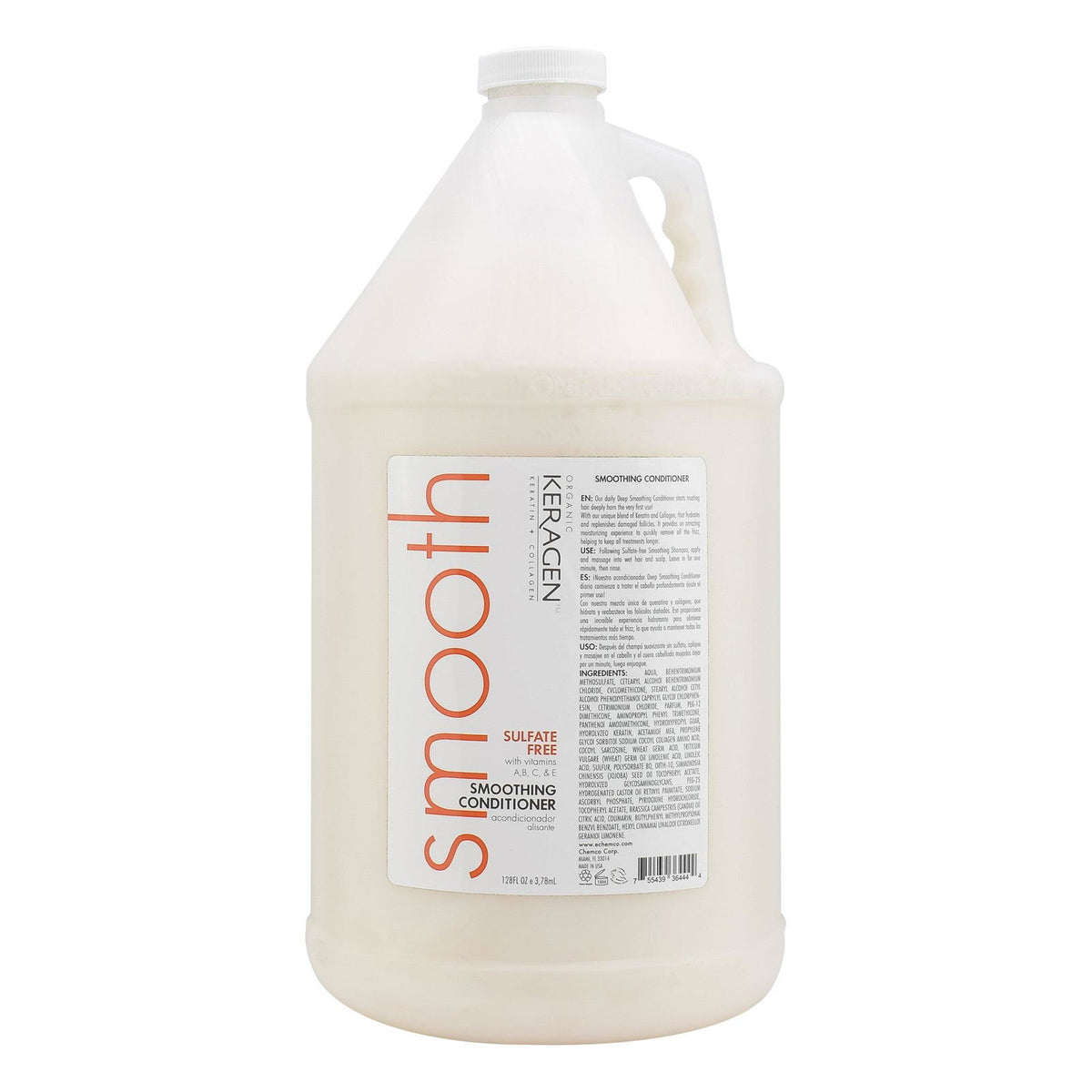 KERAGEN Smoothing Shampoo & Conditioner - Keratin & Collagen Infused Frizz Control System