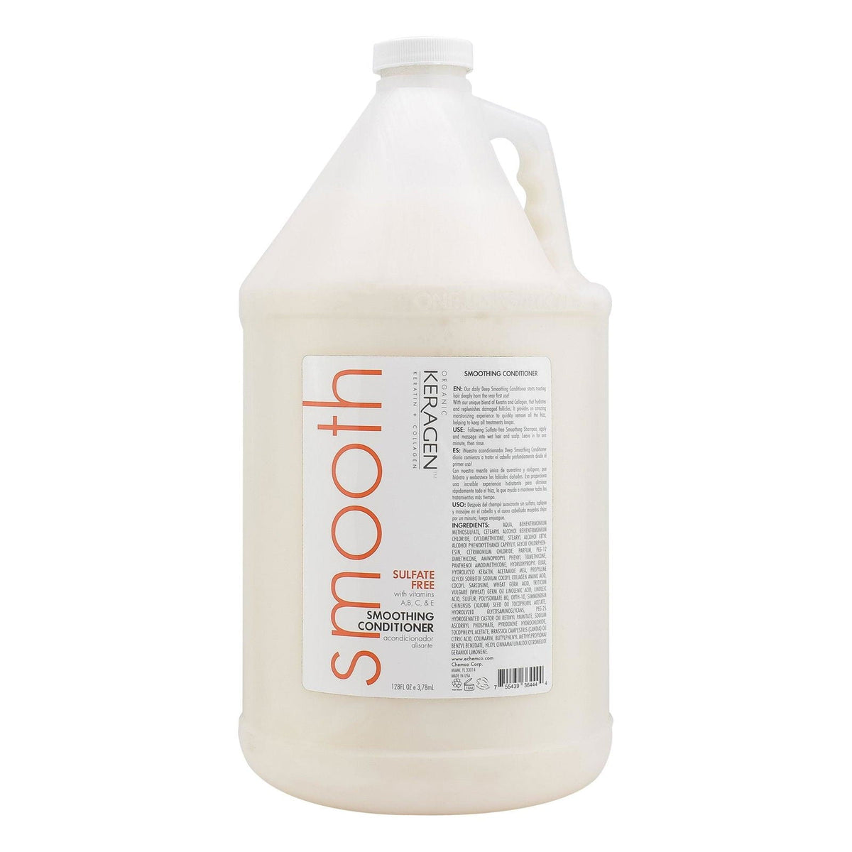 KERAGEN Smoothing Shampoo & Conditioner - Keratin & Collagen Infused Frizz Control System