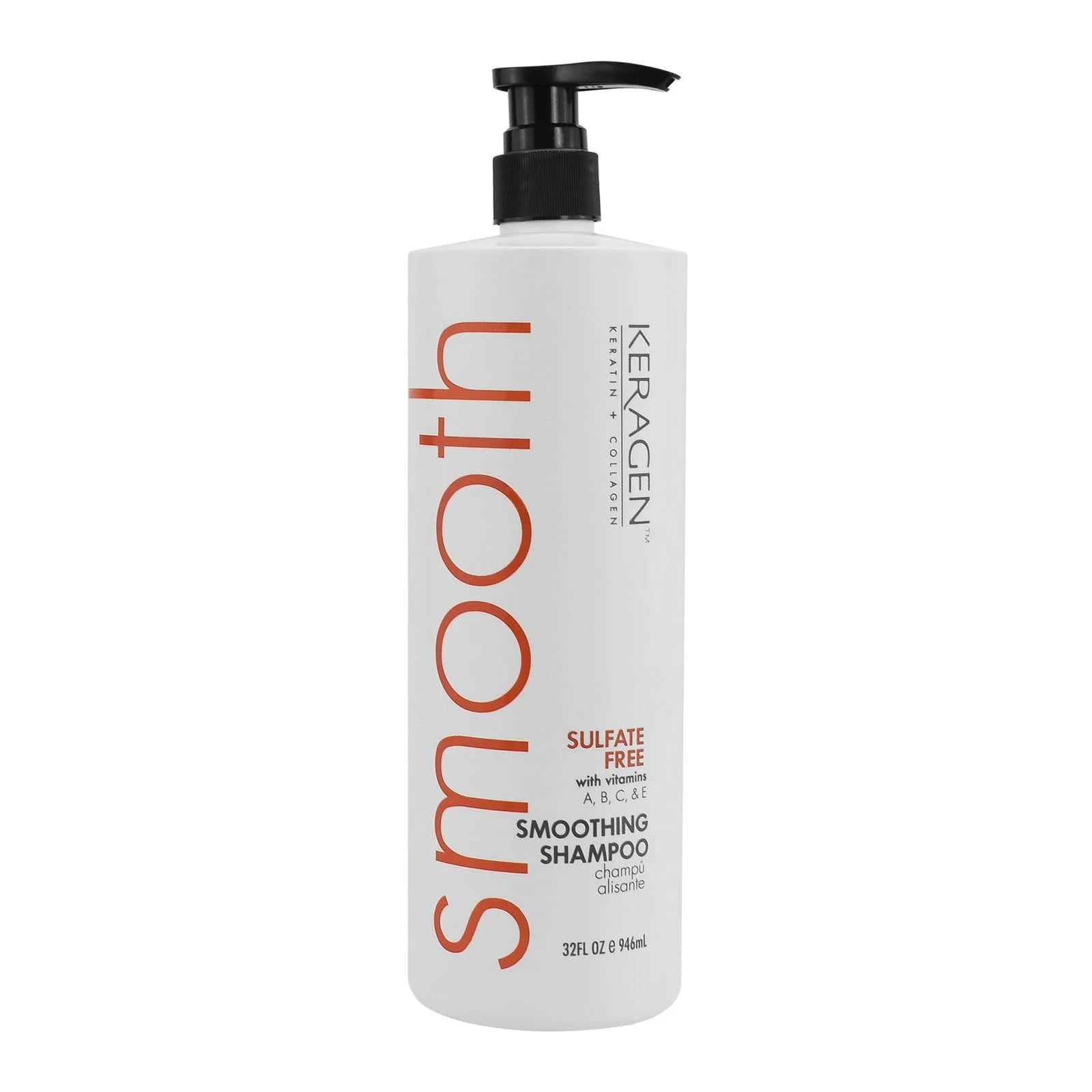 KERAGEN Smoothing Shampoo &amp; Conditioner – Sulfate-Free – Keratin &amp; Collagen Infused – Deep Moisture, Strengthens, Protects Color &amp; Repairs with Panthenol – For All Hair Types