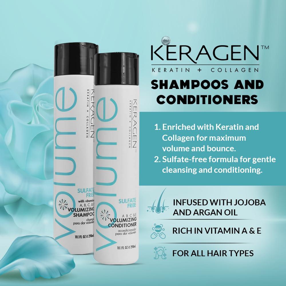 Keragen Volumizing Shampoo and Conditioner