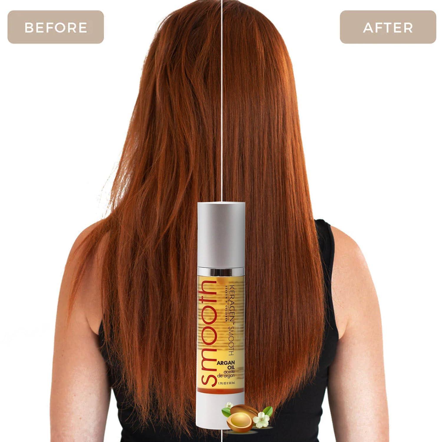 KERAGEN Nourishing Hair Serum 1.7 oz with Argan Oil