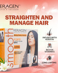 KERAGEN Brazilian Keratin Smoothing Treatment, Blowout Straightening System for Dry & Damaged Hair – Forte, Sulfate-Free – Eliminates Curls & Frizz, Medium to Coarse Hair - Beauty Market Online
