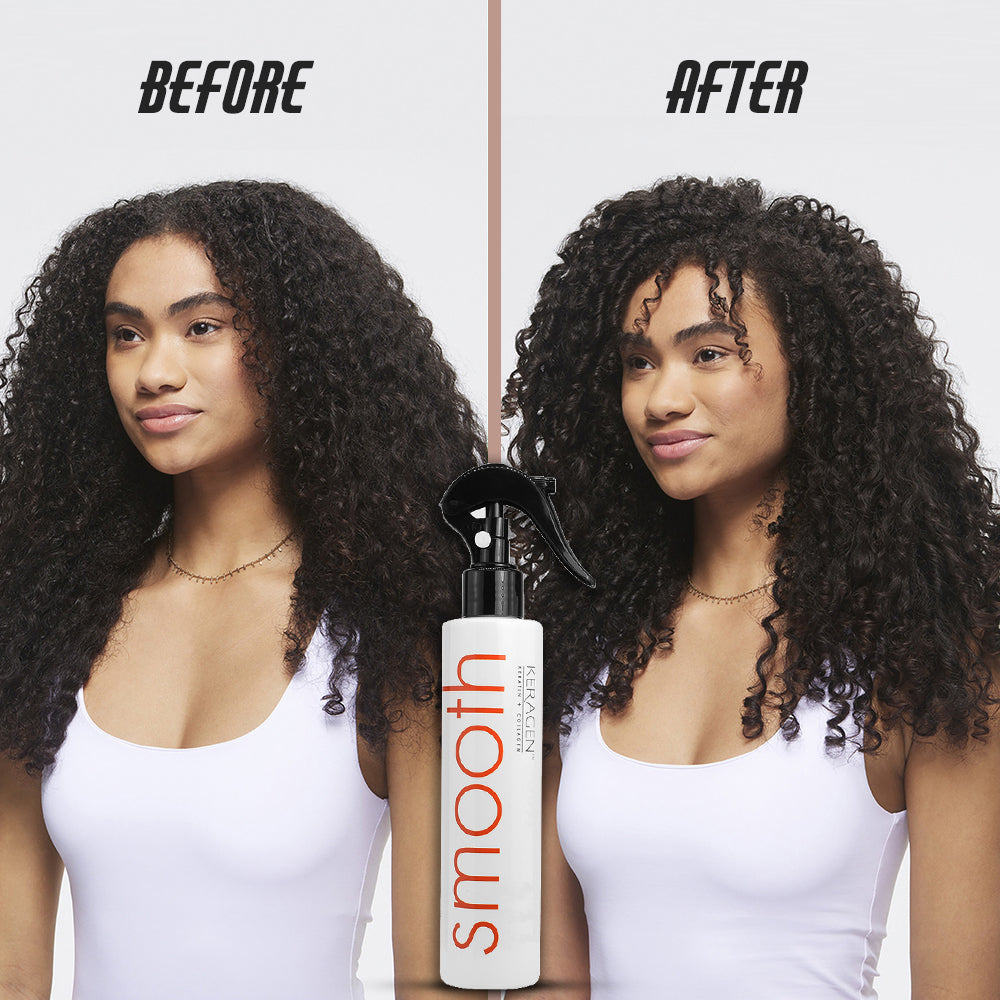 KERAGEN Heat Protectant Spray – Protects Hair from Heat Damage – For All Hair Types – Keratin &amp; Collagen Infused – Adds Shine &amp; Controls Frizz - Beauty Market Online