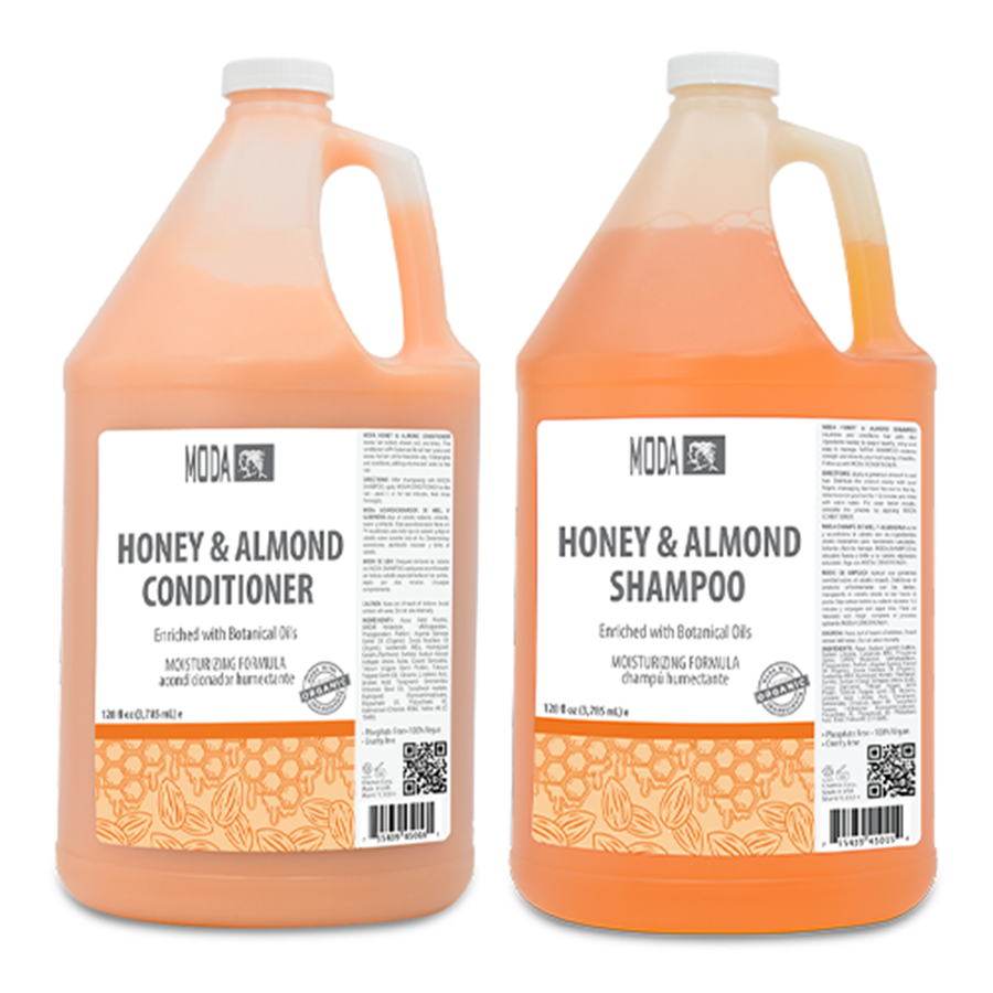 MODA - Moisturizing Honey Almond Shampoo & Conditioner Set