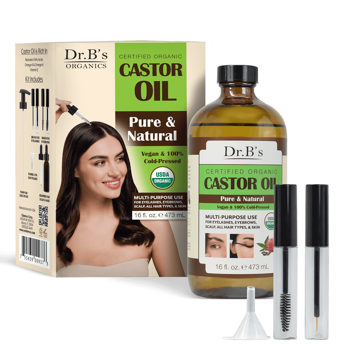Dr.B's Castor Oil Kit – Pure, Natural, and Powerful Care for Hair & Skin