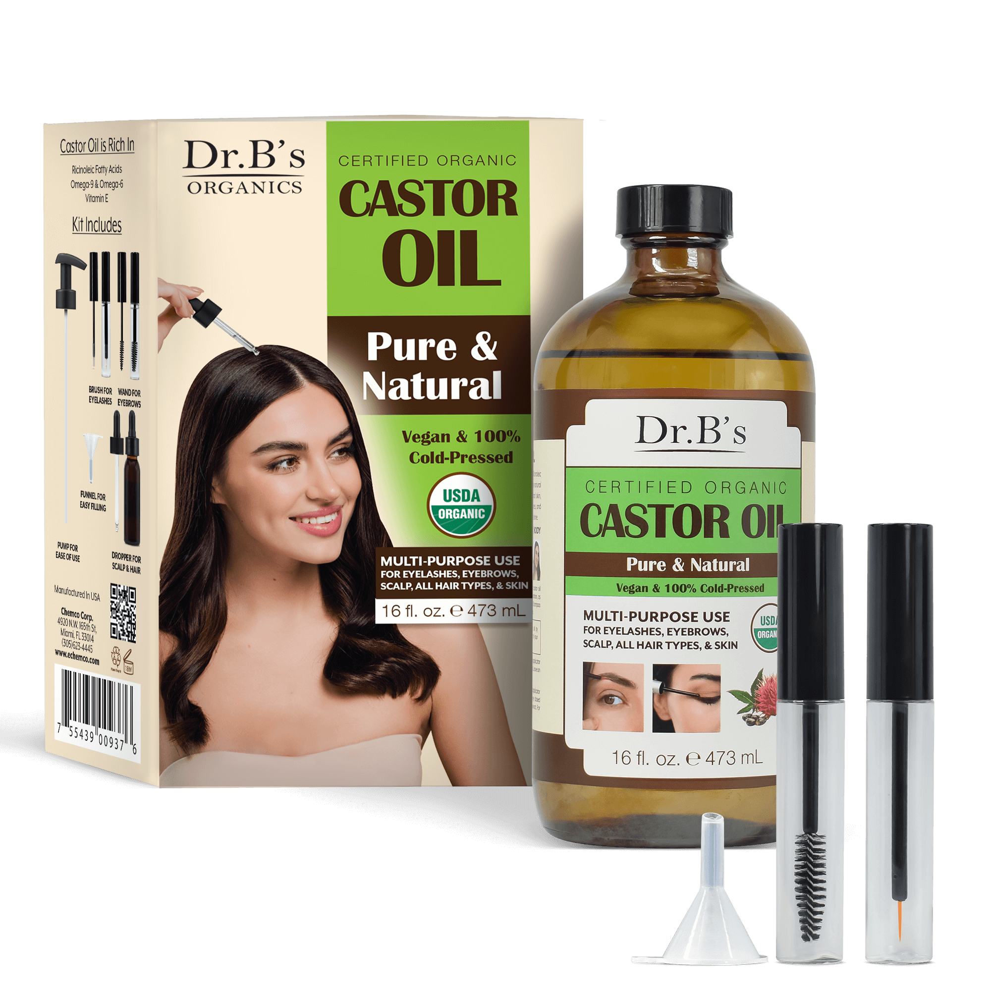 Dr.B&#39;s Castor Oil Kit – Pure, Natural, and Powerful Care for Hair &amp; Skin