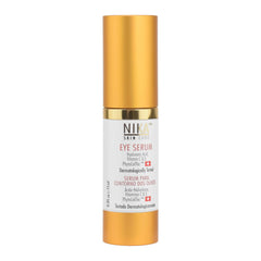 NIKA SKIN CARE - Eye Serum with Vitamin C & E, Hyaluronic Acid, Caffeine & Swiss Apple Stem Cells - Day & Night Hydration - 