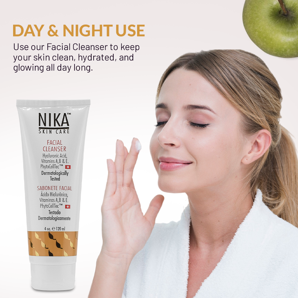 NIKA SKIN CARE Facial Cleanser – Hydrating Hyaluronic Care