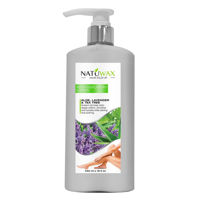 Natuwax Post-Depilatory Lotion - Hydrates & Soothes Skin After Hair Removal