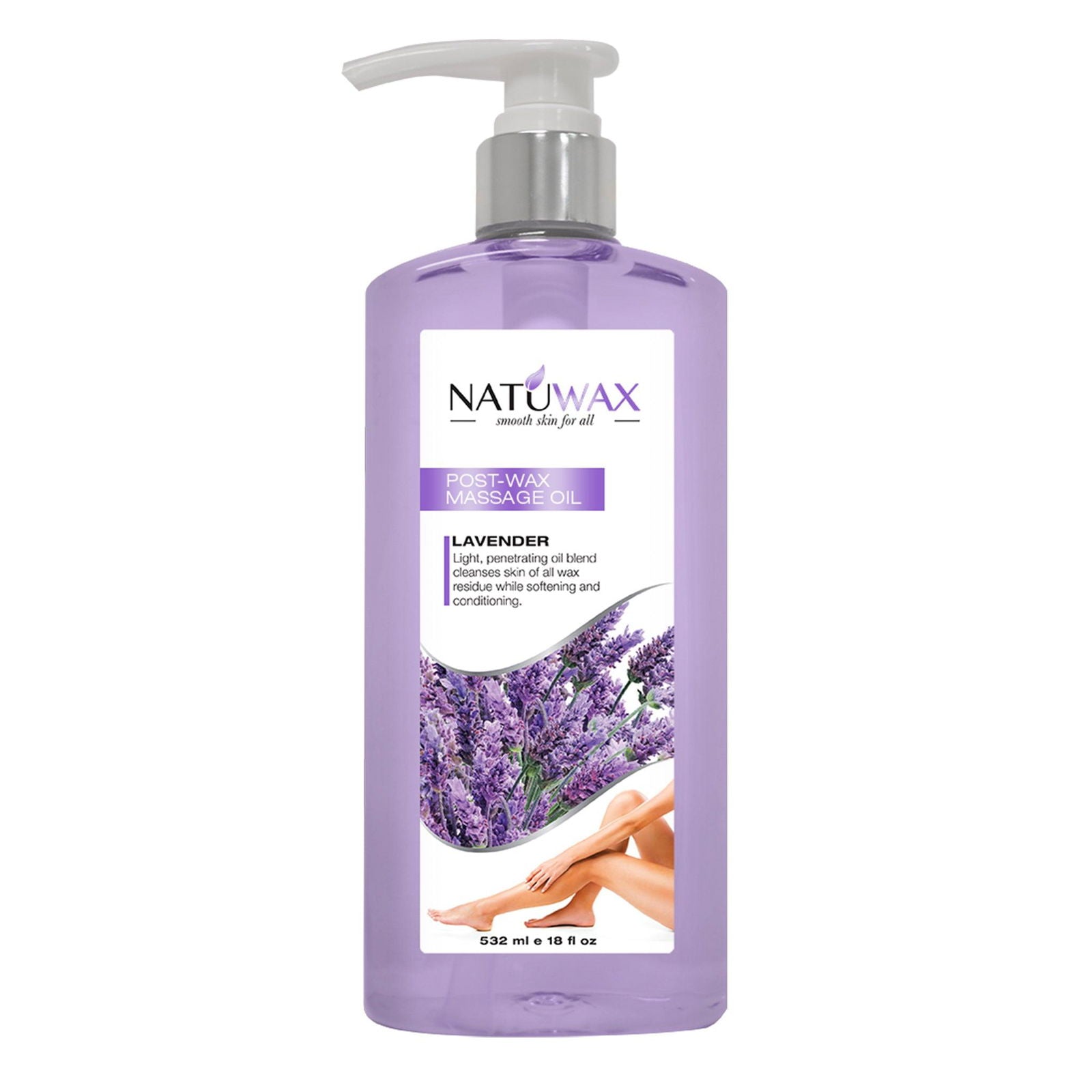 Natuwax Post-Wax Oil with Lavender - Soothes & Hydrates Skin After Waxing - Beauty Market Online