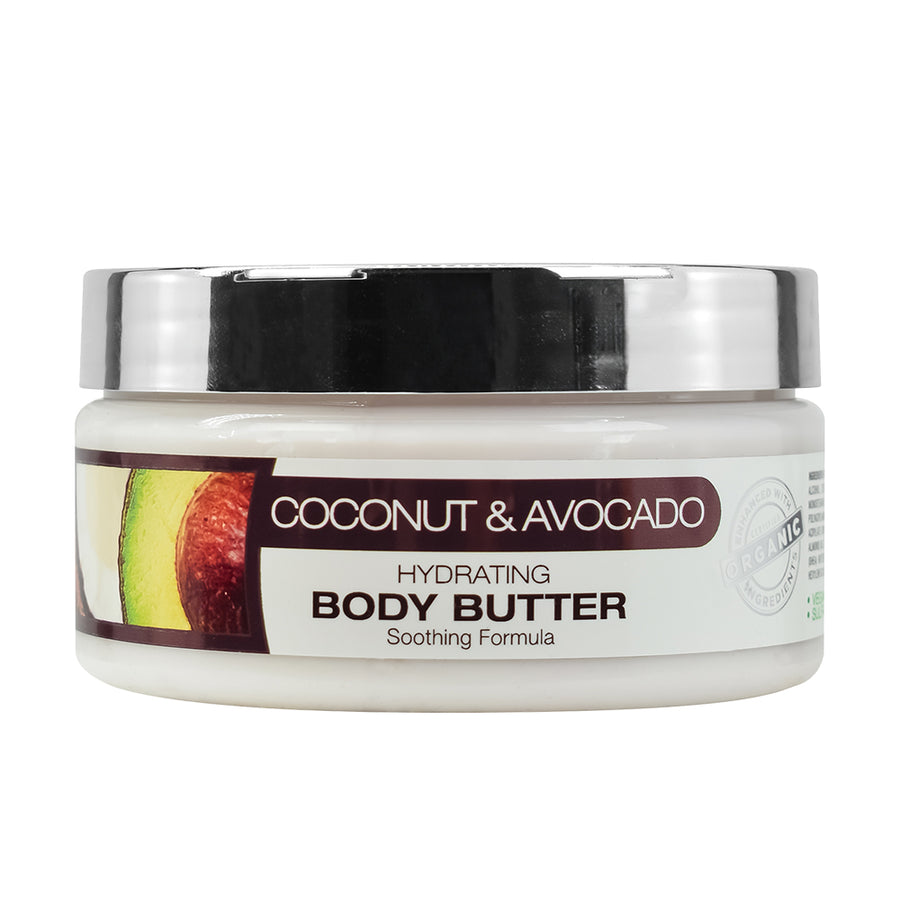 ORIGEM Coconut Avocado Body Butter – Deep Hydration & Skin Barrier Repair – Shea & Argan Oil Infused Moisturizer with Vitamin E – Ultra-Nourishing, Non-Greasy Body Cream