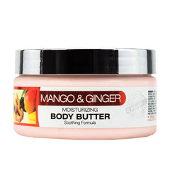 ORIGEM Body Butter Mango & Ginger – Ultra-Nourishing and Hydrating Body Cream with Argan Oil, Shea Butter, and Honey for Soft, Smooth Skin – For All Skin Types - 