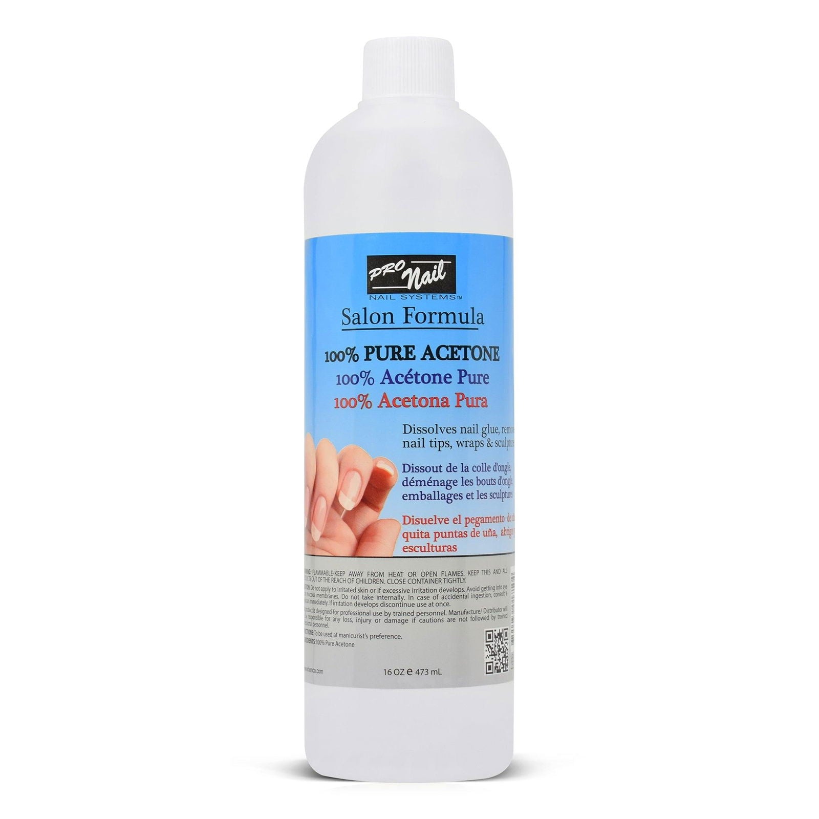PRO NAIL 100% Pure Acetone Nail Polish Remover - Professional Strength for Acrylic Nails - Beauty Market Online