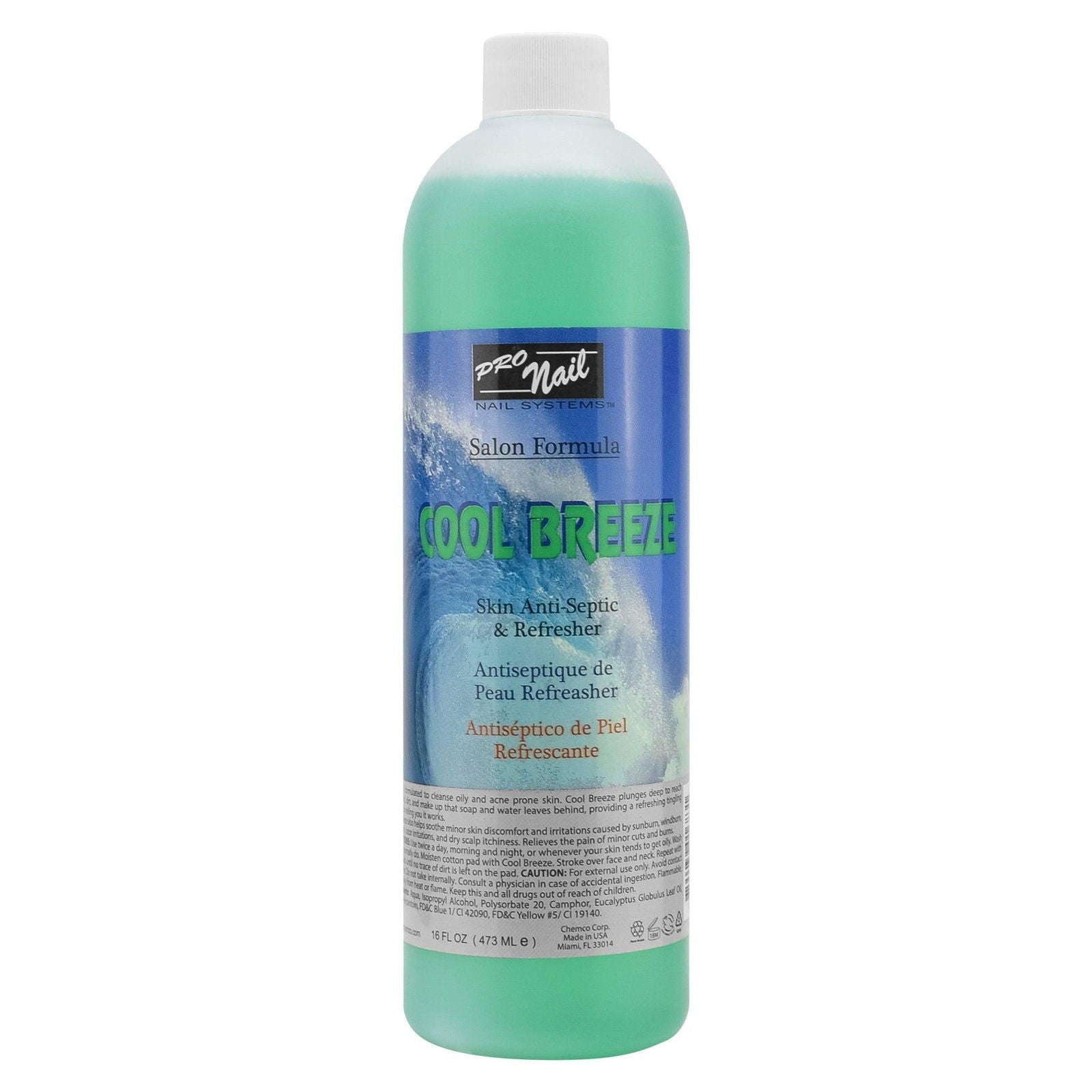 PRO NAIL Cool Breeze Astringent - Refreshes and Tones Skin - 16 Oz, 32 Oz - Beauty Market Online