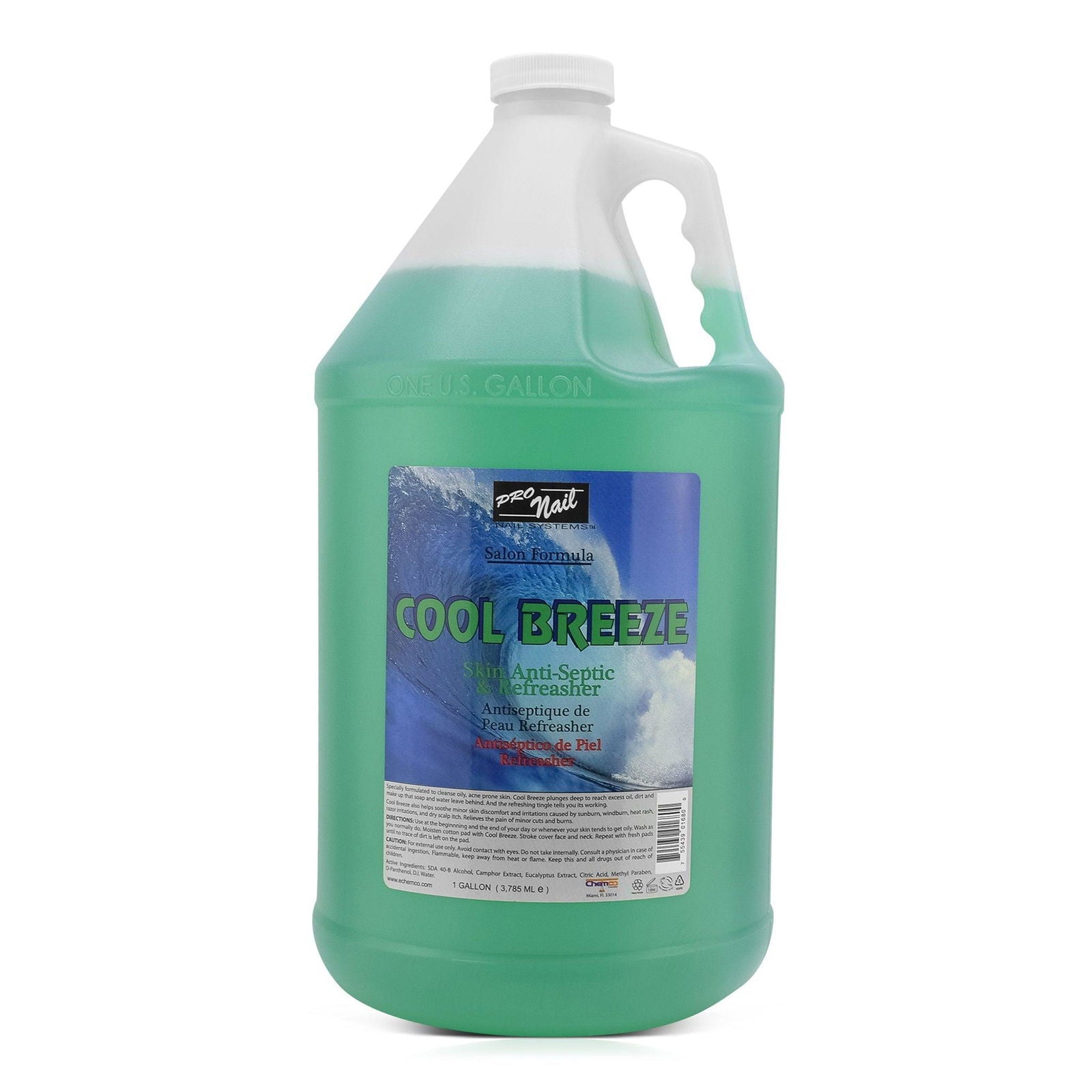 PRO NAIL Cool Breeze Astringent - Refreshing Skin Cleanser for Manicures & Pedicures - 128oz - Beauty Market Online