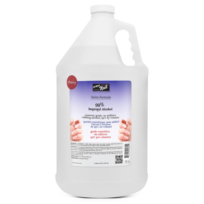 PRO NAIL Isopropyl Alcohol - Cleans, Sanitizes, and Disinfects with Antiseptic Properties