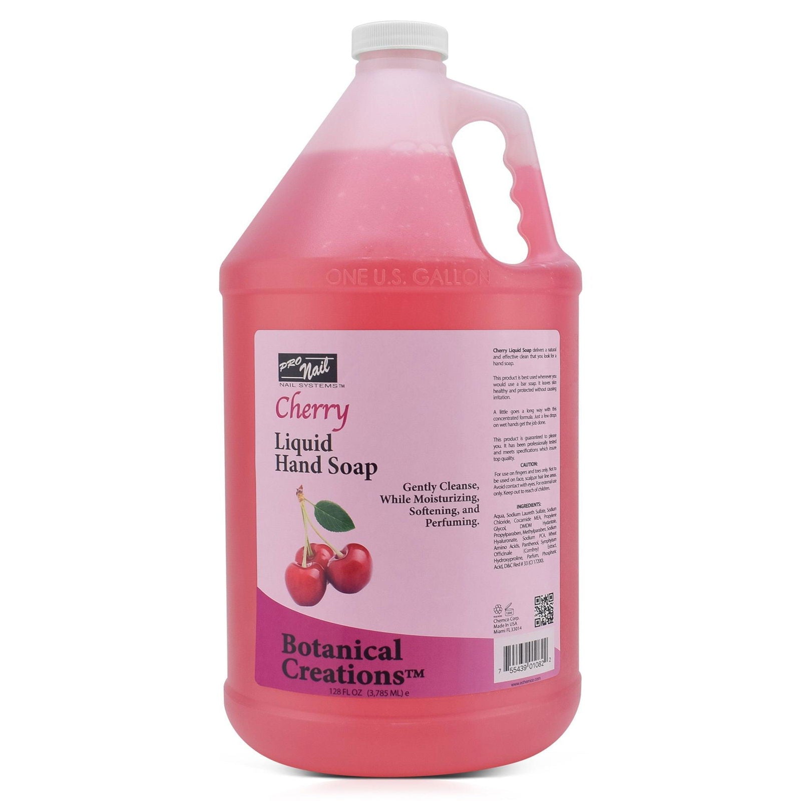 PRO NAIL Liquid Hand Soap Refill - Deeply Cleanses & Hydrates - Aloe Vera & Cherry - Bulk Size - Beauty Market Online