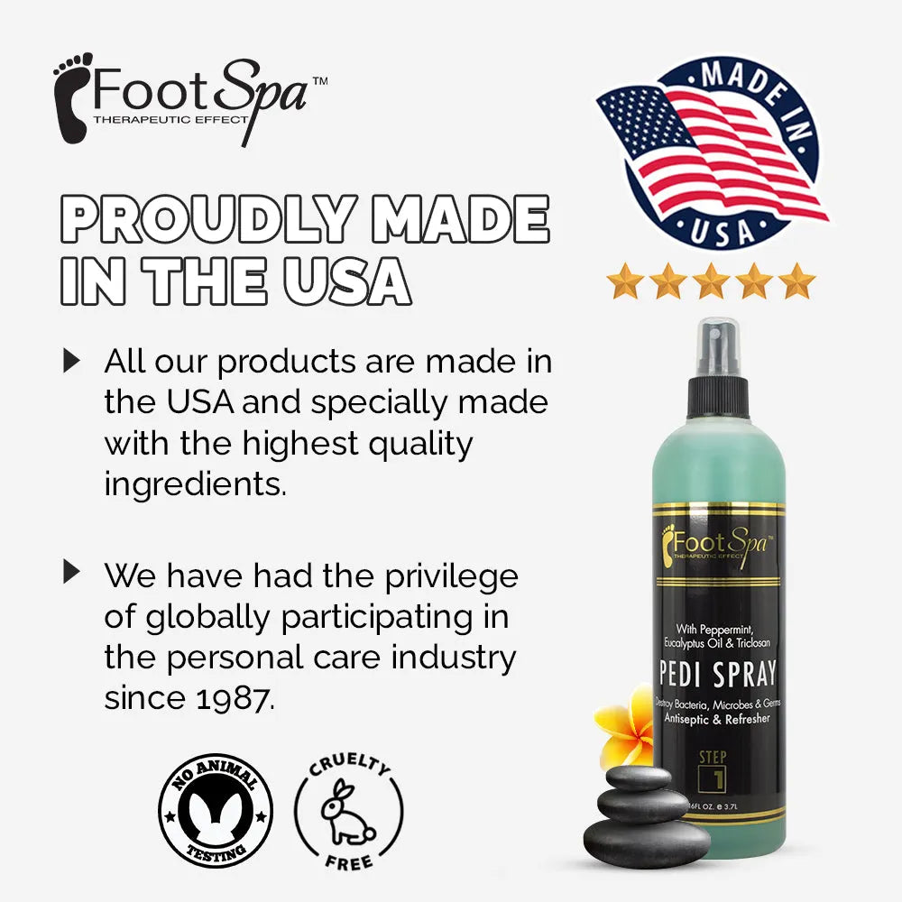 Pedi Spray Antiseptic - Mint &amp; Eucalyptus - Refreshing Foot Care Spray for Clean &amp; Revitalized Feet - Beauty Market Online