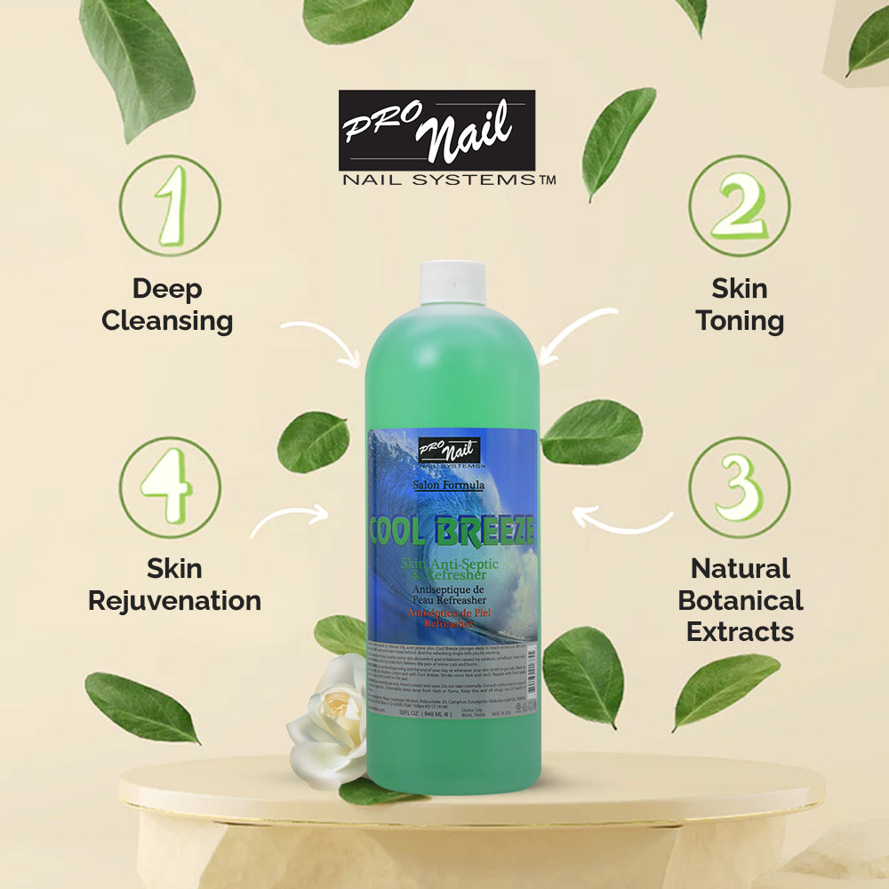 PRO NAIL - Pure Acetone Nail Care - Professional Grade Nail Polish Remover - 32 OZ
