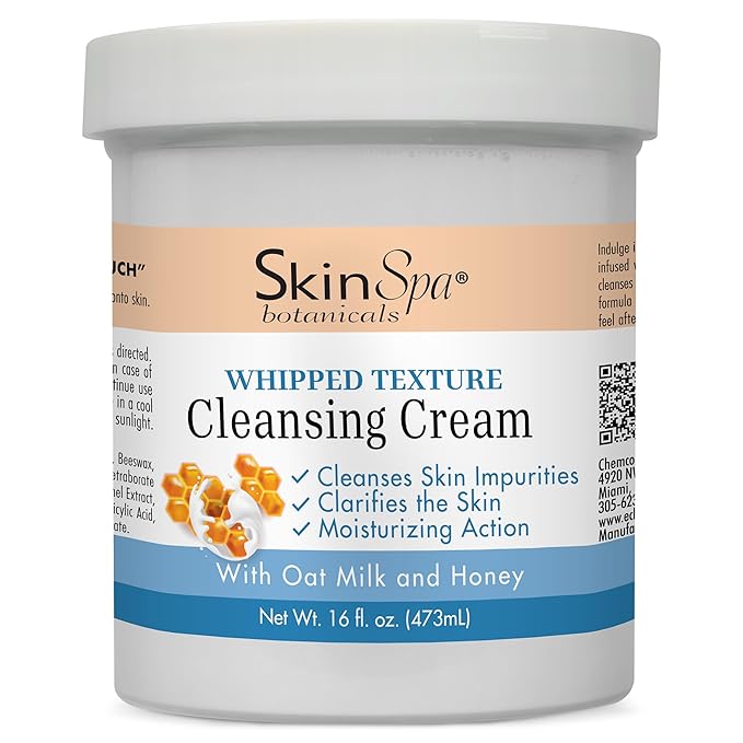Triple Whipped Cleansing Cream 16 Oz – Salon-Quality, Rich Whipped Formula to Cleanse & Hydrate - Ultra-Light Whipped Texture for All Skin Types