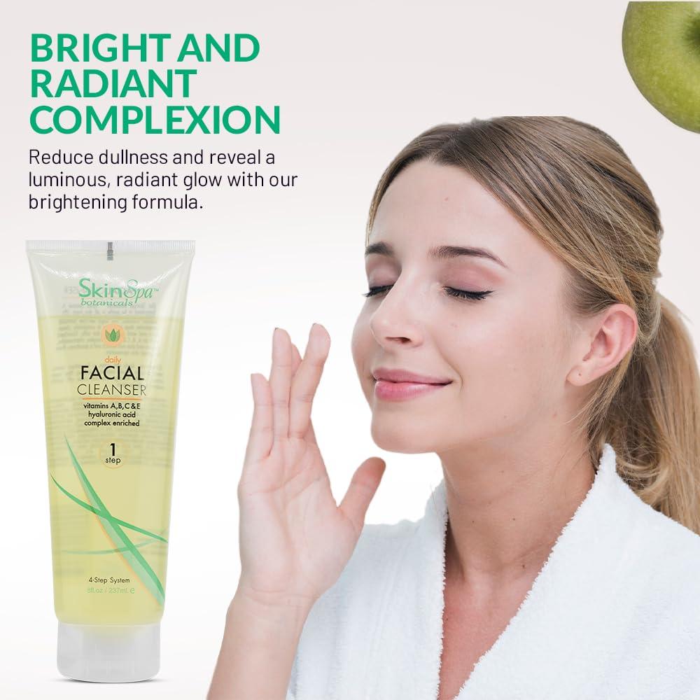 SKIN SPA Facial Cleanser for All Skin Types - Deep Pore Cleansing Face Wash, 8 Oz - Beauty Market Online