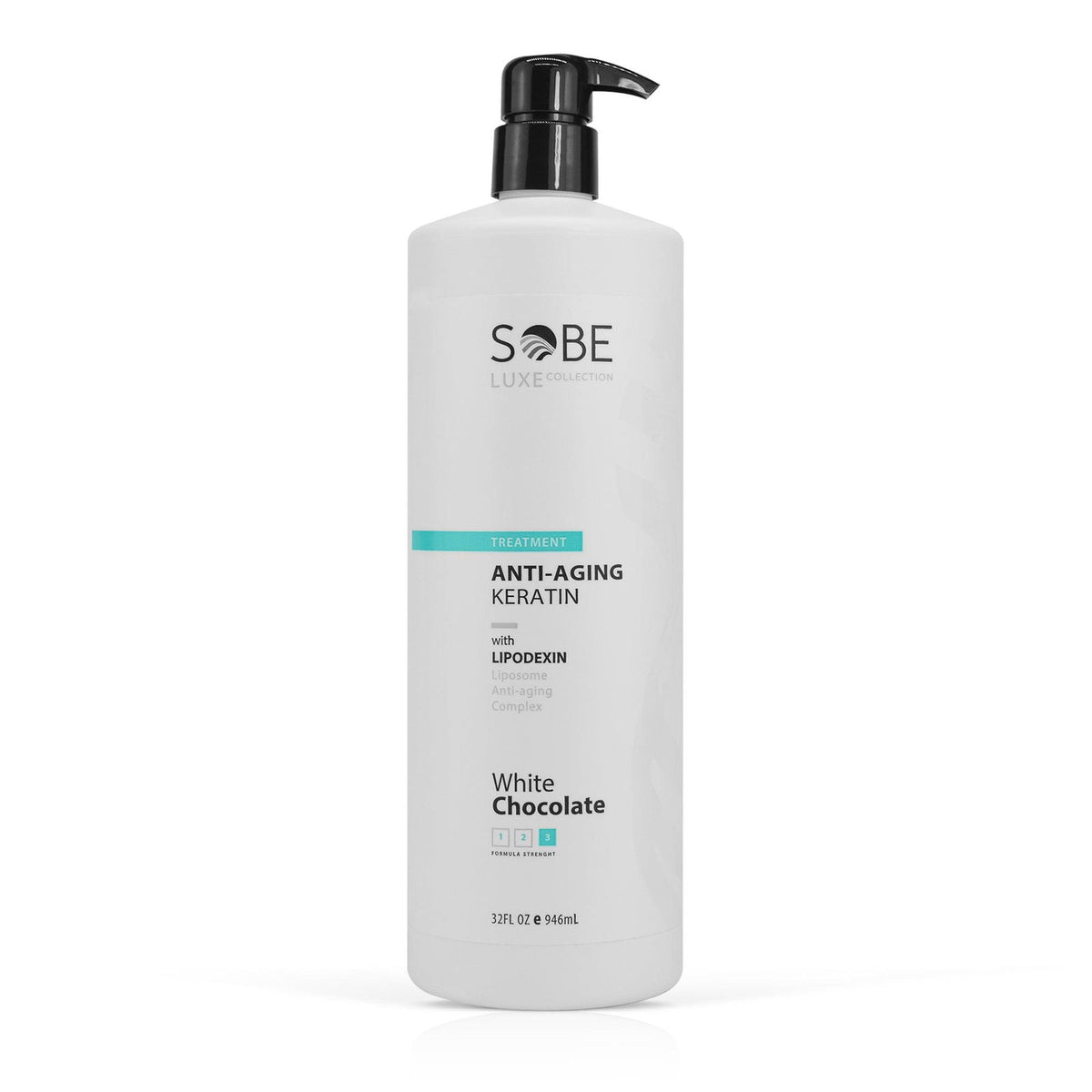 SOBE LUXE - Brazilian Keratin Blowout System, White Chocolate, Sulfate-Free, Frizz-Free - 32 Oz