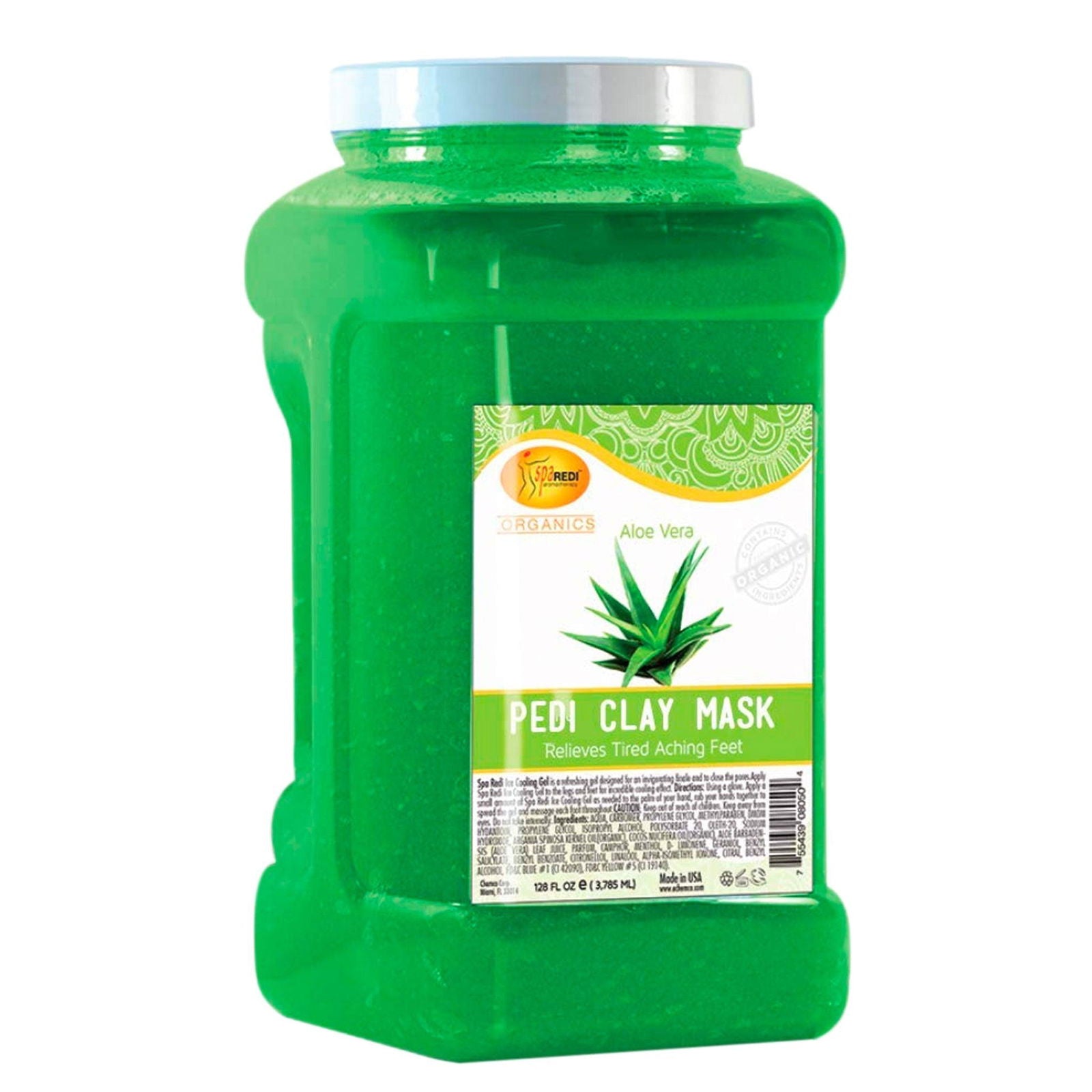 SPA REDI Clay Mask - Aloe Vera Detox - Deep Cleansing & Hydrating - 128 Oz - Beauty Market Online