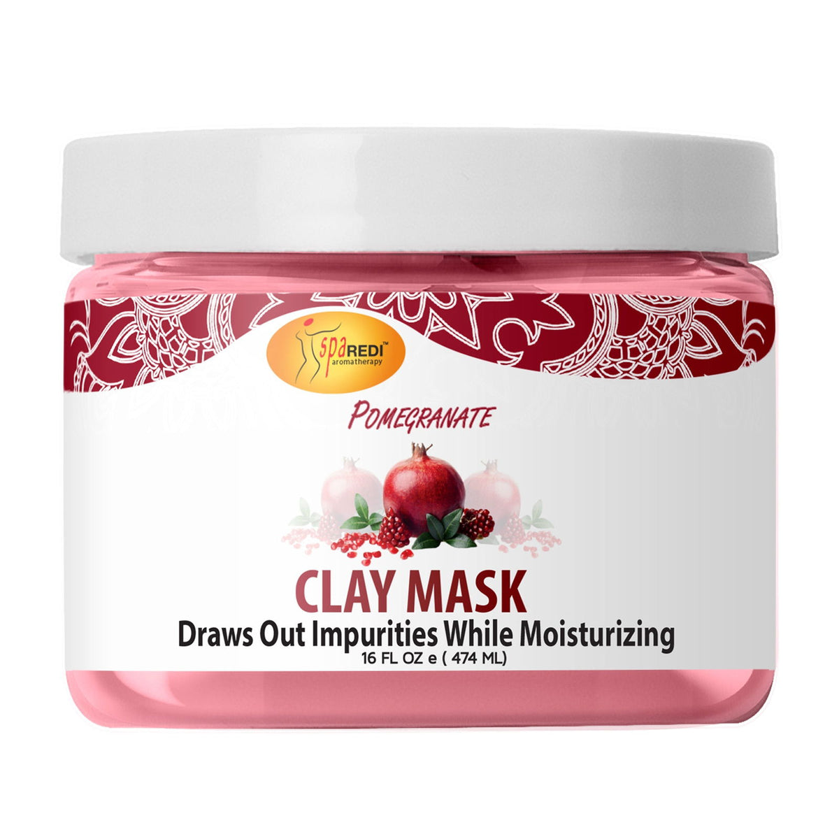 SPA REDI Clay Mask - Detoxifying, Hydrating & Pore Purifying for Body and Pedicure