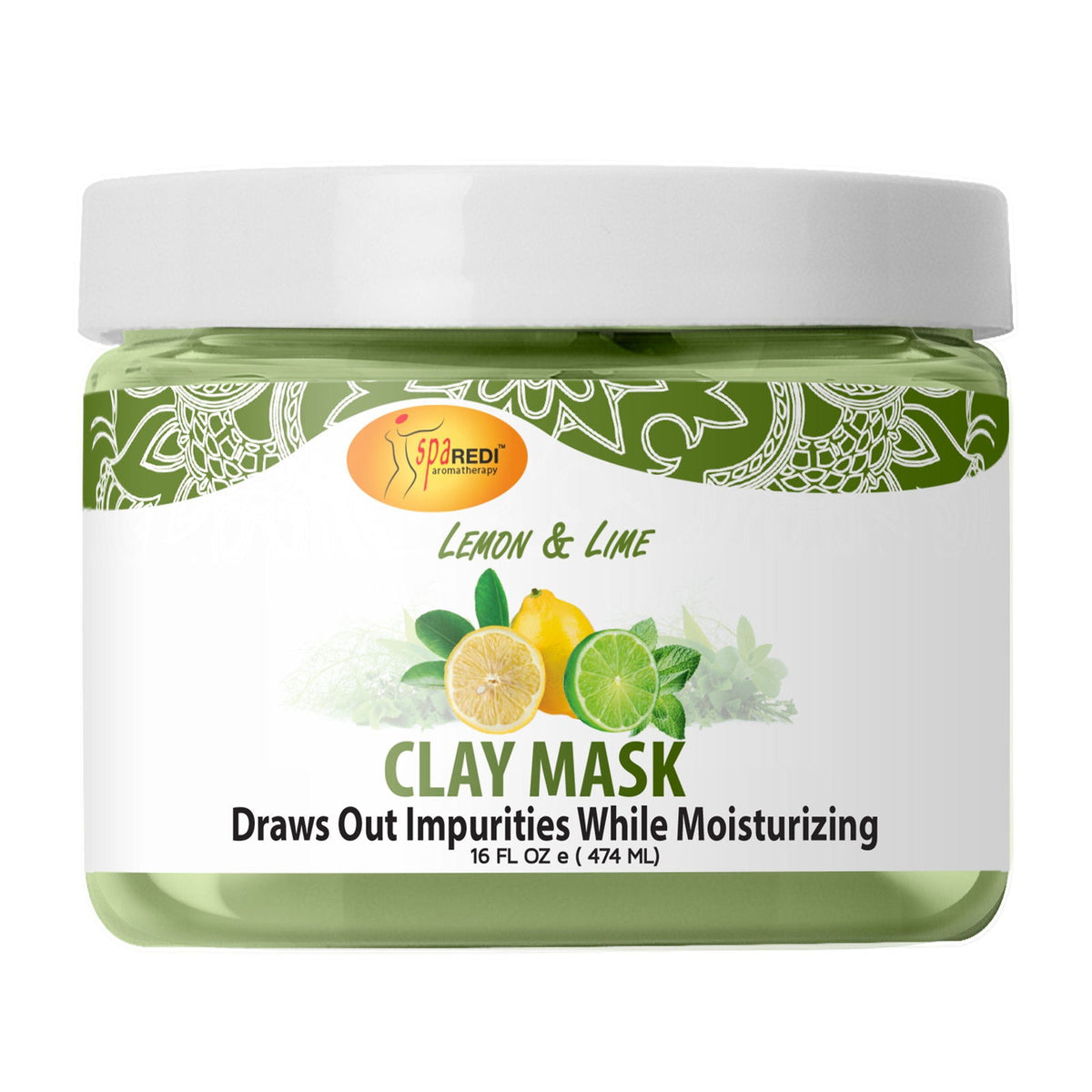 SPA REDI Clay Mask - Detoxifying, Hydrating & Pore Purifying for Body and Pedicure