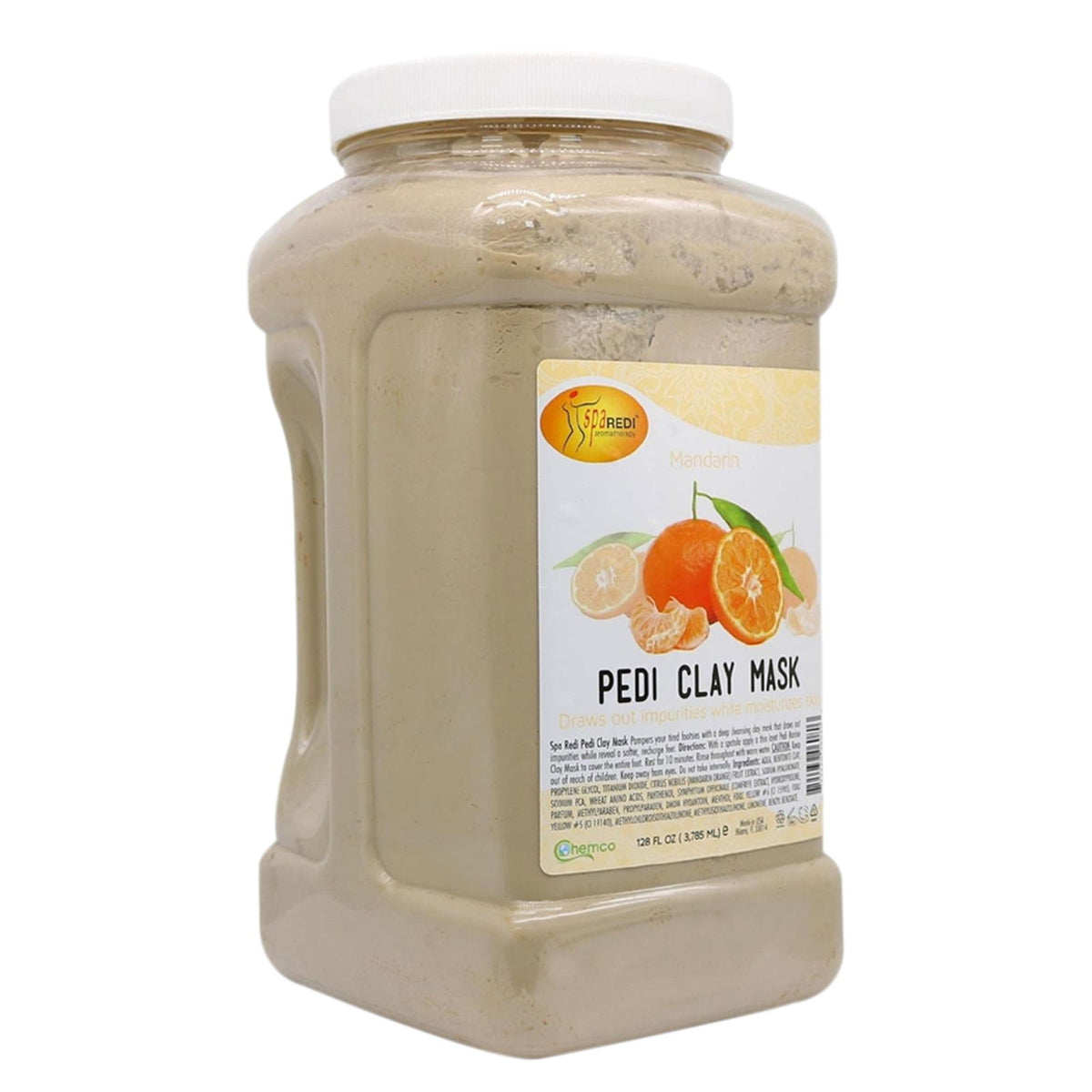 SPA REDI Clay Mask - Detoxifying, Hydrating & Pore Purifying for Body and Pedicure