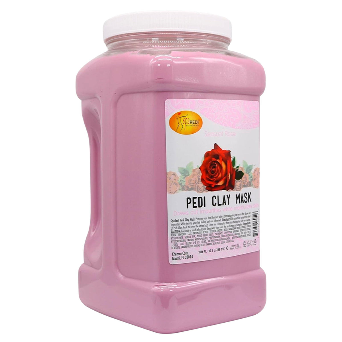 SPA REDI Clay Mask - Detoxifying, Hydrating & Pore Purifying for Body and Pedicure