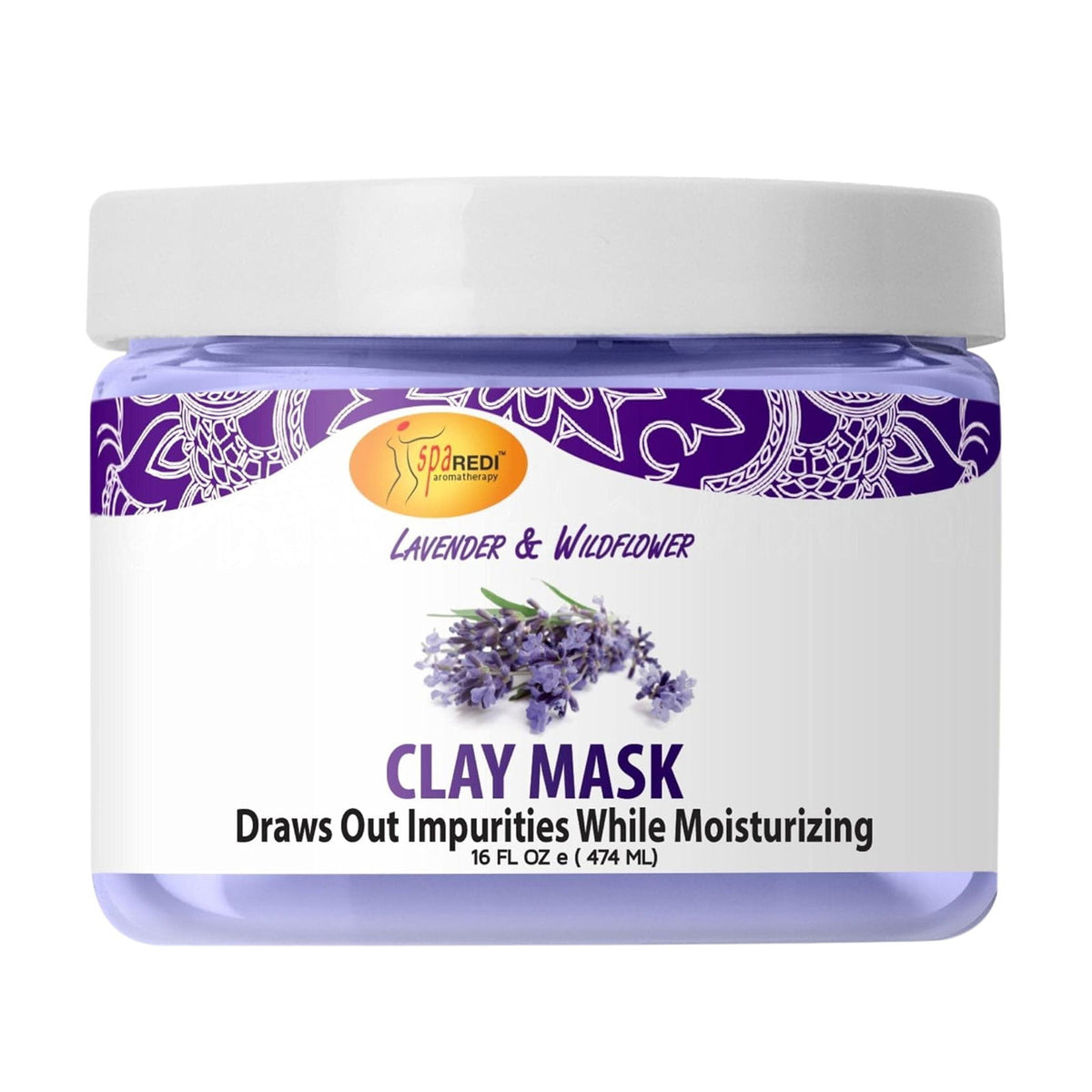 SPA REDI Clay Mask - Detoxifying, Hydrating & Pore Purifying for Body and Pedicure