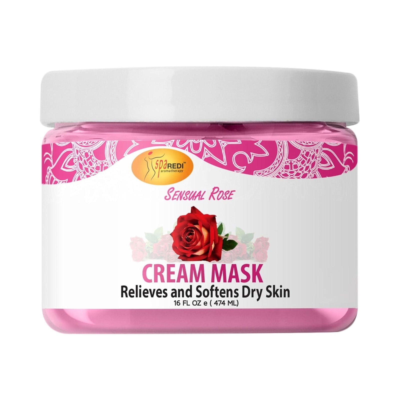 SPA REDI Foot Cream - Sensual Rose Sloughing Lotion - Exfoliate & Smooth Dry Cracked Feet - 16 Oz - Beauty Market Online