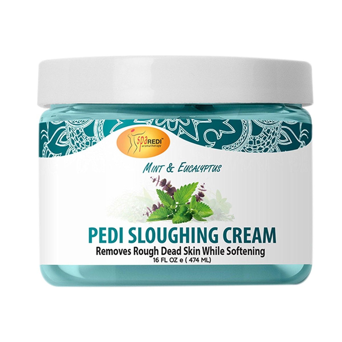SPA REDI Sloughing Cream - Mint & Eucalyptus - Exfoliate & Refresh - 16 oz